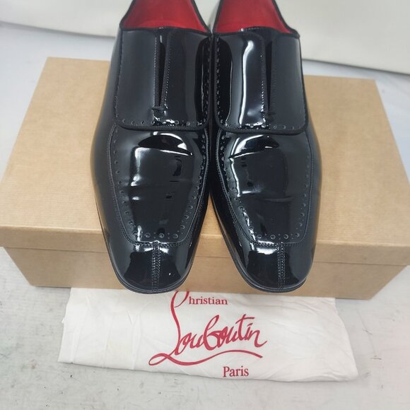 Christian Louboutin Black Patent Lafitte On MENS Loafer - Picture 6 of 10